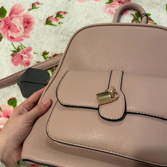 NWT gold and pink certified vegan leather purse / bookbag! - Picture 5 of 16